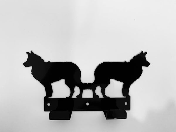 Wall Mounted Border Collie Lead Holder
